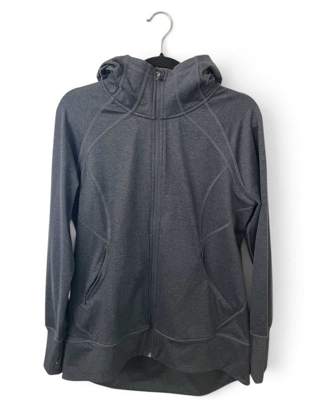 Eddie Bauer Women's Hooded Zip-Up Jacket - Charcoal Gray